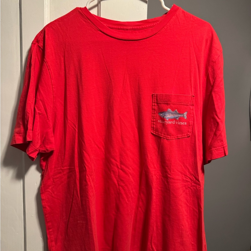 Vineyard Vines Bright Red Short Sleeve Tee